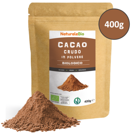 cacao_crudo_biologico_in_polvere - Cacao-in-polvere-Busta-con-bollino-e-polvere-400g-Fronte.png